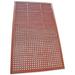 Rubber-Cal "7/8 in. Dura-Chef" Rubber Comfort Kitchen Mat - 7/8 in x 38.5 in x 58.5 in - Red Rubber Mats - 24x36