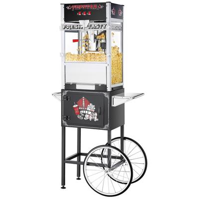 Great Northern TopStar Commercial Popcorn Machine w/ Cart, 12oz - 12 oz - 12 oz
