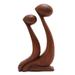 Wood statuette, 'Star Gazing' - 11.75" H x 6.25" W x 1.6" D