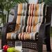 Brick Stripe 22-inch x 44-inch Outdoor High Back Chair Cushion