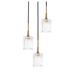 Woodbridge Lighting 21124CBR Regent Park 3-light Cluster Pendant