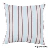 Thin Stripes Outdoor Safe Decorative Throw Pillow
