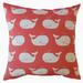 Laibah Graphic Throw Pillow Coral