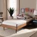 Rina Modern Ash Walnut Finished Wood Twin Size Platform Bed Frame