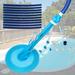 Pool Tools Auto Swimming Pool Cleaner with 10pcs Durable Hose Bliue