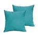 Sorra Home Sloane Aqua Blue 20 x 20-inch Indoor/ Outdoor Knife Edge Pillow Set