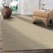 Sevita Organic Jute Interwoven Area Rug, Natural and Indigo