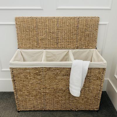 3 Section Lined Hamper