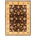 ECARPETGALLERY Hand-knotted Chobi Finest Dark Brown Wool Rug - 5'5 x 7'7