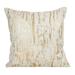 Distressed Metallic Foil Design Cotton Throw Pillow