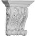 11 3/4"W x 5 7/8"D x 14 1/8"H Lyon Twin Leaf Corbel