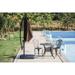 Mountain Creek 9' Cantilever Umbrella Set