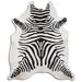 Cowhide Area Rugs PRINTED HAIR ON COWHIDE ZEBRA ON WHITE 3 - 5 M GRADE B size ( 32 - 45 sqft ) - Big