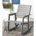 SAFAVIEH Outdoor Alexei Grey Rocking Chair - 24.4" W x 33.9" D x 34.7" H