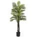 Nearly Natural Double Robellini 5.5-foot Palm Tree UV-resistant - Green