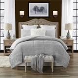 Swift Home Luxurious Reversible High Pile Plush and Sherpa Comforter Set