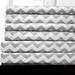 6 Piece Chevron Stripe Print Bedroom Bed Sheet Set- Grey