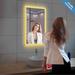 Smart Bathroom LED Mirror with Antifog, Dimmer, Adjustable Color Temp