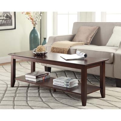 Convenience Concepts American Heritage Coffee Table with Shelf