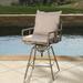 Northrup Pipe Outdoor Adjustable Barstool by Christopher Knight Home