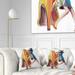 Designart 'Girl in Love with High heel Shoes' Abstract Throw Pillow