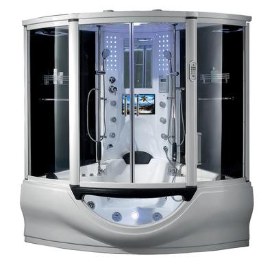 SUPERIOR Steam Shower Sauna Whirlpool Spa Tub with Smart TV