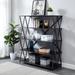 Albaric Modern Black Metal Display Bookcase by Furniture of America