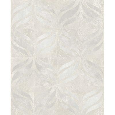 Beallara Light Grey Ogee Wallpaper - 20.5in x 396in x 0.025in
