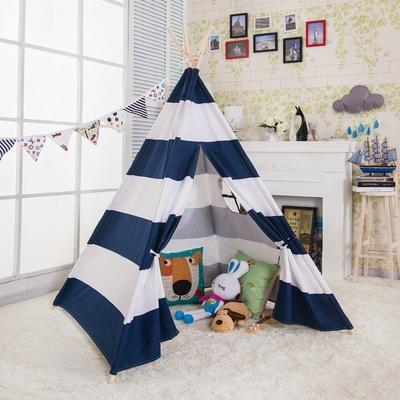 Canvas Teepee Tent for Kids with Carry Case - 1pc