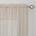 Miller Curtains Preston 63-inch Rod Pocket Sheer Curtain Panel - 52 x 63 - 52 x 63