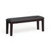 Dionne Traditional Dark Cherry 48-inch Faux Leather Dining Bench by Furniture of America