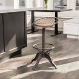 Grayson Industrial Firwood Adjustable Height Bar Stool by Christopher Knight Home