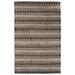 ECARPETGALLERY Hand Loomed Gabbeh Luribaft Dark Grey Wool Rug - 5'1 x 7'10