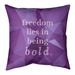 Quotes Faux Gemstone Be Bold Inspirational Quote Pillow (Indoor/Outdoor)