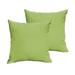 Sorra Home Sloane Apple Green 20 x 20-inch Indoor/ Outdoor Knife Edge Pillow Set