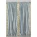 Gray Rod Pocket Sheer Sari Curtain / Drape / Panel - Pair
