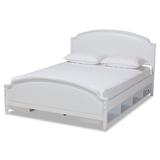 Elise Classic and Traditional Transitional Storage Platform Bed