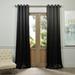 Exclusive Fabrics Jet Black Grommet Room Darkening Curtain Panel Pair (2 Panels)