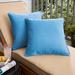 Sorra Home Sunbrella Canvas Capri Corded Indoor/ Outdoor Pillow Set (Set of 2)
