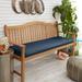 Sunbrella Indigo Blue Indoor/ Outdoor Bench Cushion 55" to 60", Corded