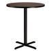 NPS Café Table "X" Base, Bar Height, 42" Height, 36" Round