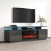 Meble Furniture Eva Modern TV Stand with Electric Fireplace