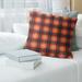 Denver Football Luxury Plaid Accent Pillow-Poly Twill