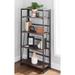 Carbon Loft Goddard Metal and Wood Bookcase