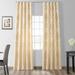 Exclusive Fabrics Magdelena Champaign/Beige Faux Silk Jacquard Curtain (1 Panel)