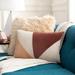 Livabliss Maiti Contemporary Color Block Lumbar Throw Pillow