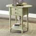 Kist French Country 25-inch Solid Wood 1-Shelf Side Table by Furniture of America