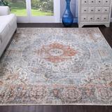 Superior Bodhi Vintage Floral Classic Medallion Indoor Area Rug or Runner