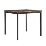 Darcy Faux Marble Black Metal Counter Height Dining Table by iNSPIRE Q Bold
