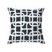 LUKE WHITE ON NAVY Decorative Pillow By Kavka Designs